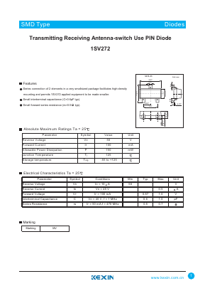 1SV272 Datasheet PDF KEXIN Industrial