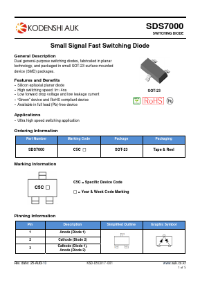SDS7000 Datasheet PDF Kodenshi Auk Co., LTD