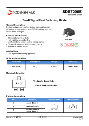 SDS7000E Datasheet PDF Kodenshi Auk Co., LTD