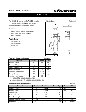 KEL1001L Datasheet PDF Kodenshi Auk Co., LTD
