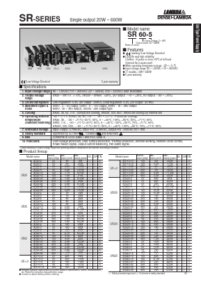 SR60-48 Datasheet PDF DENSEI-LAMBDA