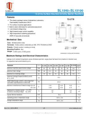 SL15100 Datasheet PDF Shanghai Leiditech Electronic Technology Co., Ltd