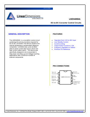 LND34063A Datasheet PDF Linear Dimensions Semiconductor