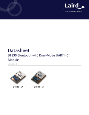 BT830-SA Datasheet PDF Laird Tech Smart Technology