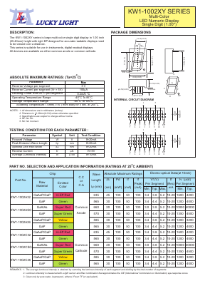 KW1-1002XY Datasheet PDF Lucky Light Electronic