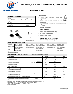 SIHFR1N60AT-E3 Datasheet PDF Lucky Light Electronic