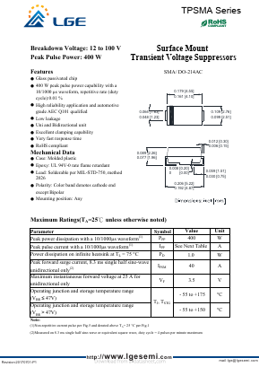 TPSMA68 Datasheet PDF Shenzhen Luguang Electronic Technology Co., Ltd