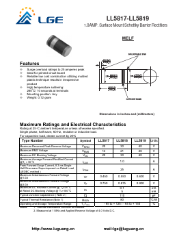 LL5818 Datasheet PDF Shenzhen Luguang Electronic Technology Co., Ltd