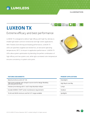 L1T2-2785000000000 Datasheet PDF Lumileds Lighting Company
