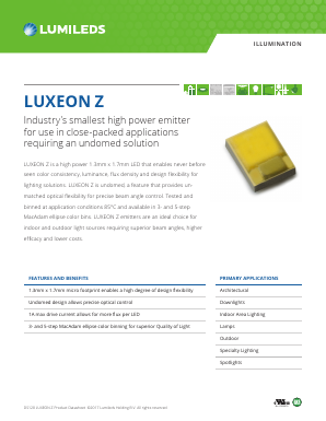 LXZ1-3580-Y Datasheet PDF Lumileds Lighting Company