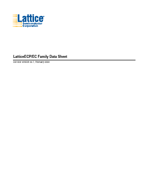 LFEC20E-4F256I Datasheet PDF Lattice Semiconductor
