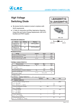 LBAS20HT3G Datasheet PDF Leshan Radio Company