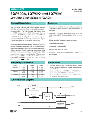 LXP600A Datasheet PDF LevelOne