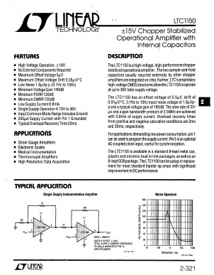 LTC1150 Datasheet PDF Linear Technology
