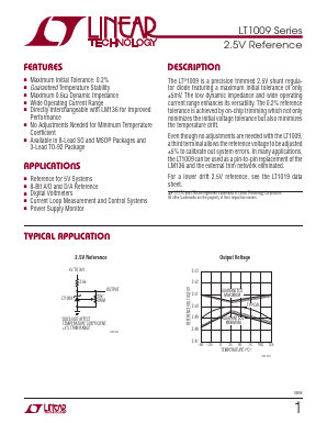 LT1009IZTR Datasheet PDF Linear Technology