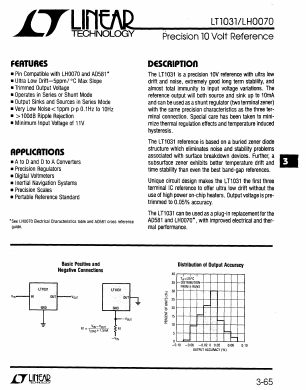 LH0070-2H Datasheet PDF Linear Technology
