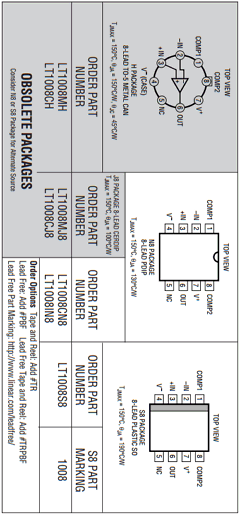 LT1008CN8 Datasheet PDF Linear Technology