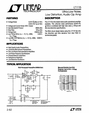 LT1115CS Datasheet PDF Linear Technology