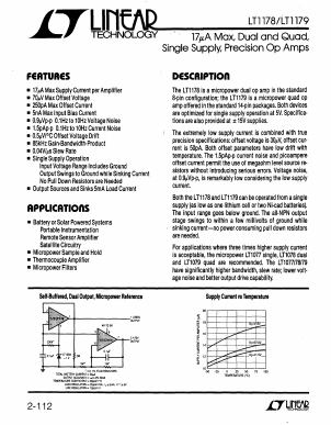 LT1179 Datasheet PDF Linear Technology