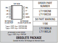 LT1190 Datasheet PDF Linear Technology