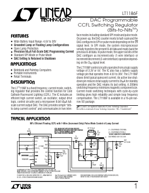 LT1186F Datasheet PDF Linear Technology