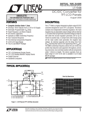 LT1948EMS8 Datasheet PDF Linear Technology