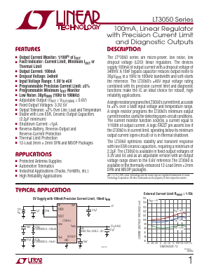 LT3050MPMSE-3.3-PBF Datasheet PDF Linear Technology