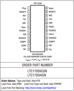 LTC1702AIGN Datasheet PDF Linear Technology