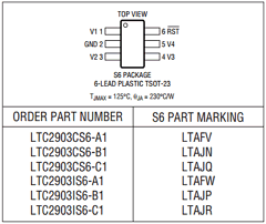 LTC2903CS6-A1 Datasheet PDF Linear Technology