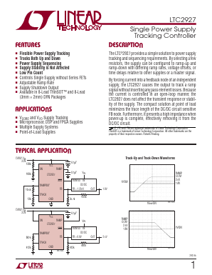 LTC2927ITS8-PBF Datasheet PDF Linear Technology