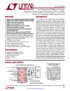 LTC2978ACUP-TRPBF Datasheet PDF Linear Technology