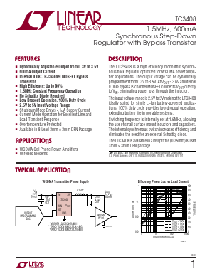 LTC3408 Datasheet PDF Linear Technology
