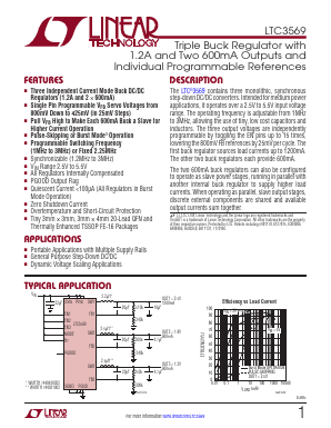 LTC3569EFE-PBF Datasheet PDF Linear Technology