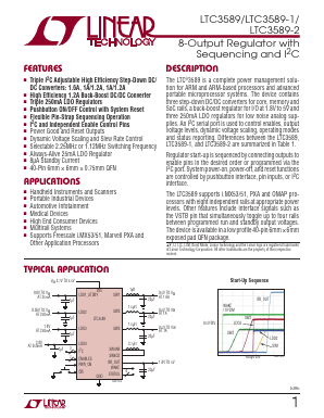 LTC3589HUJ-2-TRPBF Datasheet PDF Linear Technology