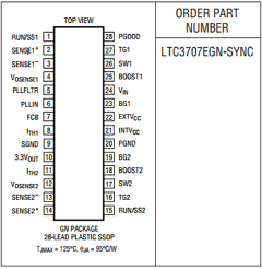 LTC3707EGN-SYNC Datasheet PDF Linear Technology