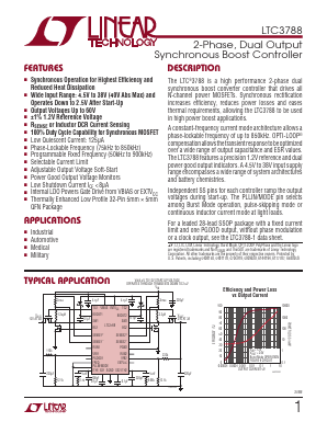 LTC3788IUHTRPBF Datasheet PDF Linear Technology