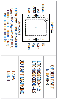 LTC4058X-4.2 Datasheet PDF Linear Technology