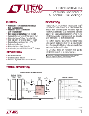 LTC4210-4 Datasheet PDF Linear Technology