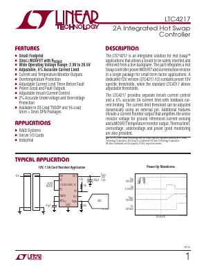 LTC4217IDHC-12 Datasheet PDF Linear Technology