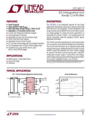 LTC4217IDHC-12-PBF Datasheet PDF Linear Technology