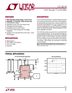LTC4218IDHC-12-PBF Datasheet PDF Linear Technology