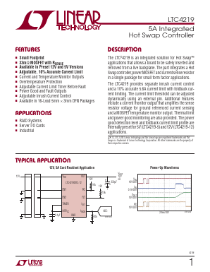 LTC4219IDHC-12 Datasheet PDF Linear Technology