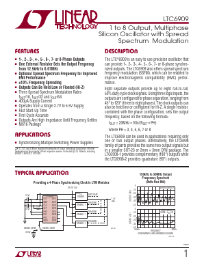 LTC6909 Datasheet PDF Linear Technology