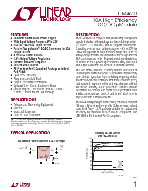 LTM4600IV Datasheet PDF Linear Technology