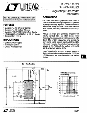 SG3524 Datasheet PDF Linear Technology