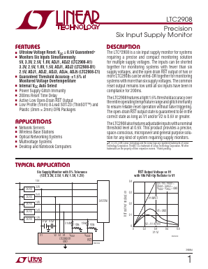 LTC2908-A1 Datasheet PDF Linear Technology