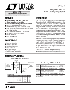 LT1312 Datasheet PDF Linear Technology