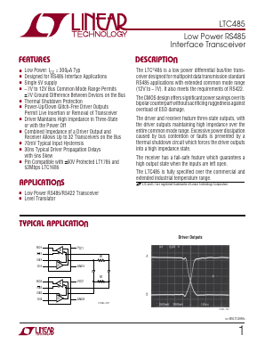 LTC485C Datasheet PDF Linear Technology