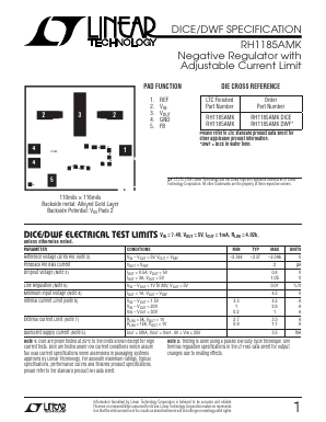 RH1185AMK Datasheet PDF Linear Technology
