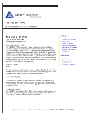 LND-2141-PKG Datasheet PDF Linear Dimensions Semiconductor